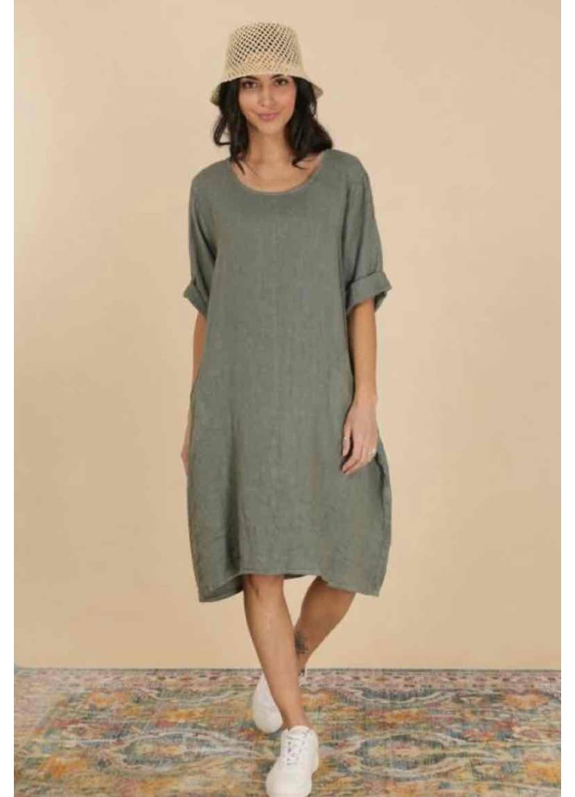 LINEN & COTTON HOUSE – Großhandel Kleid – Damen – Leinenkleid 167 Frühling Sommer Kollektion41