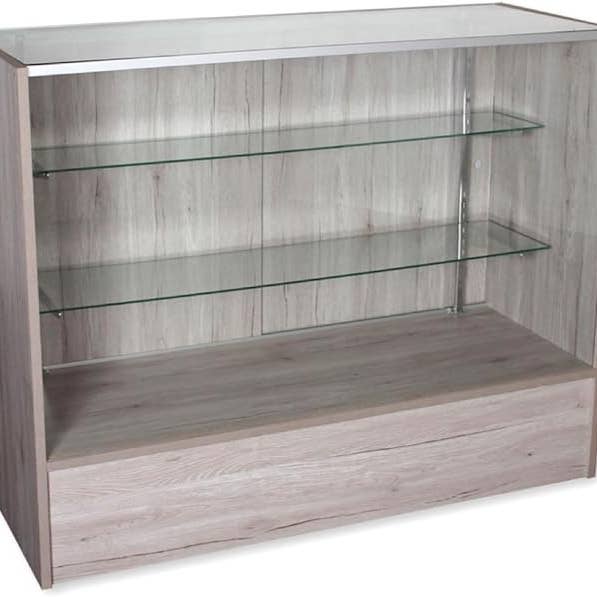 Only Hangers - Wholesale Retailer Display Stand/Case - Barnwood Showcase, 4 Feet