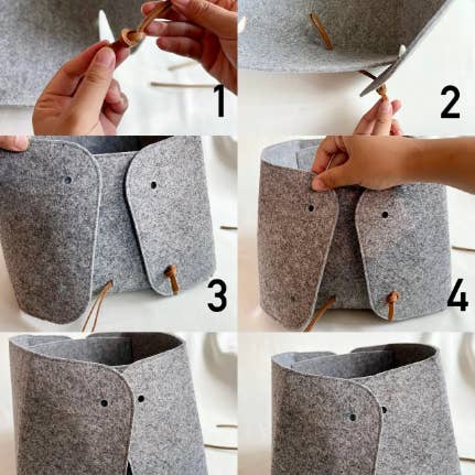 Zora Botanica - Wholesale Basket - Felt Storage Basket4