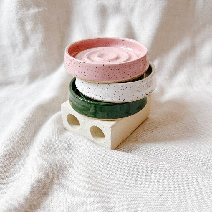 Small Ceramic Soap Dish | Made To Order for wholesale by SarahBeePottery