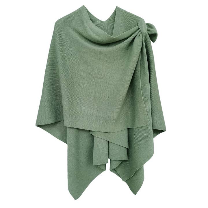 Fashion City - Wholesale Kimono - Women's - Women's Solid Ruana with Shoulder Strap23