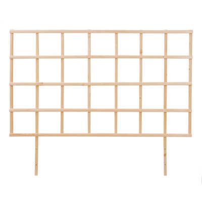 Raised Planter Bed Trellis, Natural Wood - Large for wholesale by Esschert Design USA