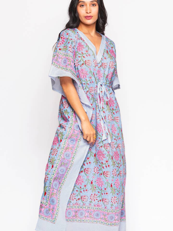 Sevya Handmade - Wholesale Kaftan - Women's - Anjali Block Print Caftans 8