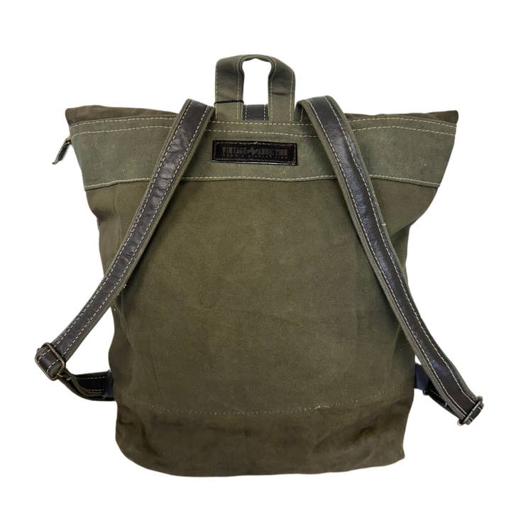 Vintage Addiction - Wholesale Backpack - Women's - Recycled Military Tent Backpack3