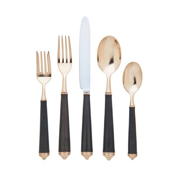 Leopardo BLK/Roségold 5pps für den Großhandel von Ricci Argentieri