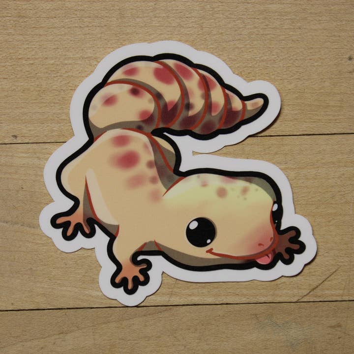 Mega Kawaii Cuties - Wholesale Sticker - Leopard Gecko- Plain Sticker2