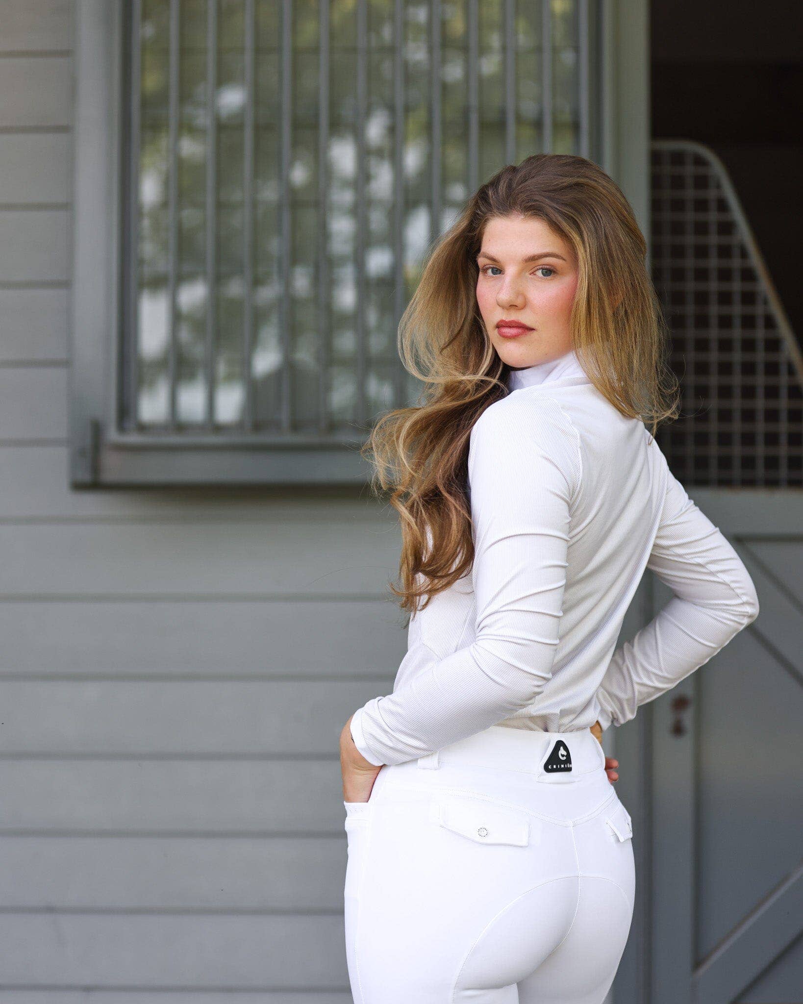 Criniere Life - Wholesale Button Down Shirt - Women's - Monique Show Shirt | Taupe Stripes3