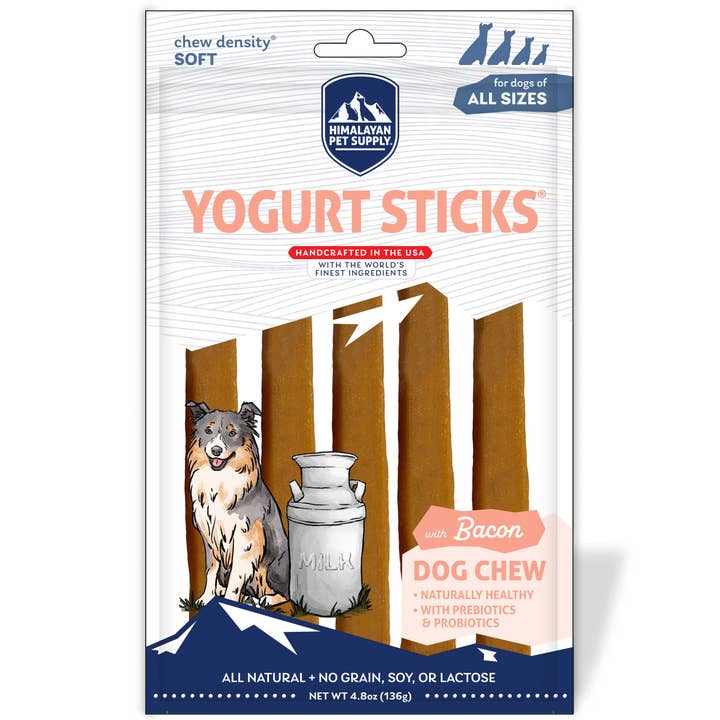 Yogurt Sticks - Bacon and other Purchase Wholesale collagen sticks for dogs. Free Returns & Net 60 Terms on Faire trending on Faire.