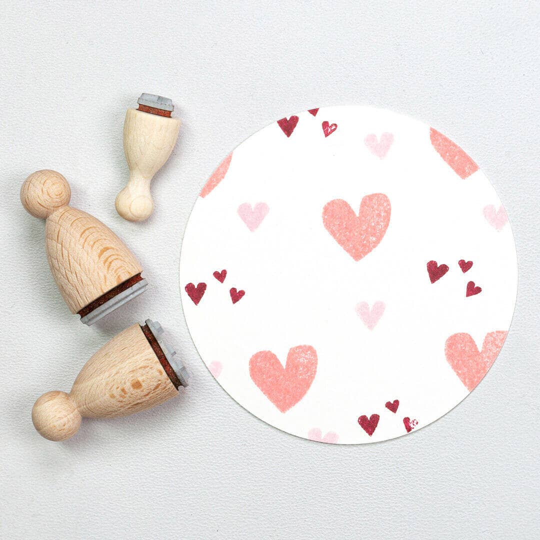 Perlenfischer - Wholesale Rubber/Decorative Stamp - 6x Stamp Set | Heartbeat1