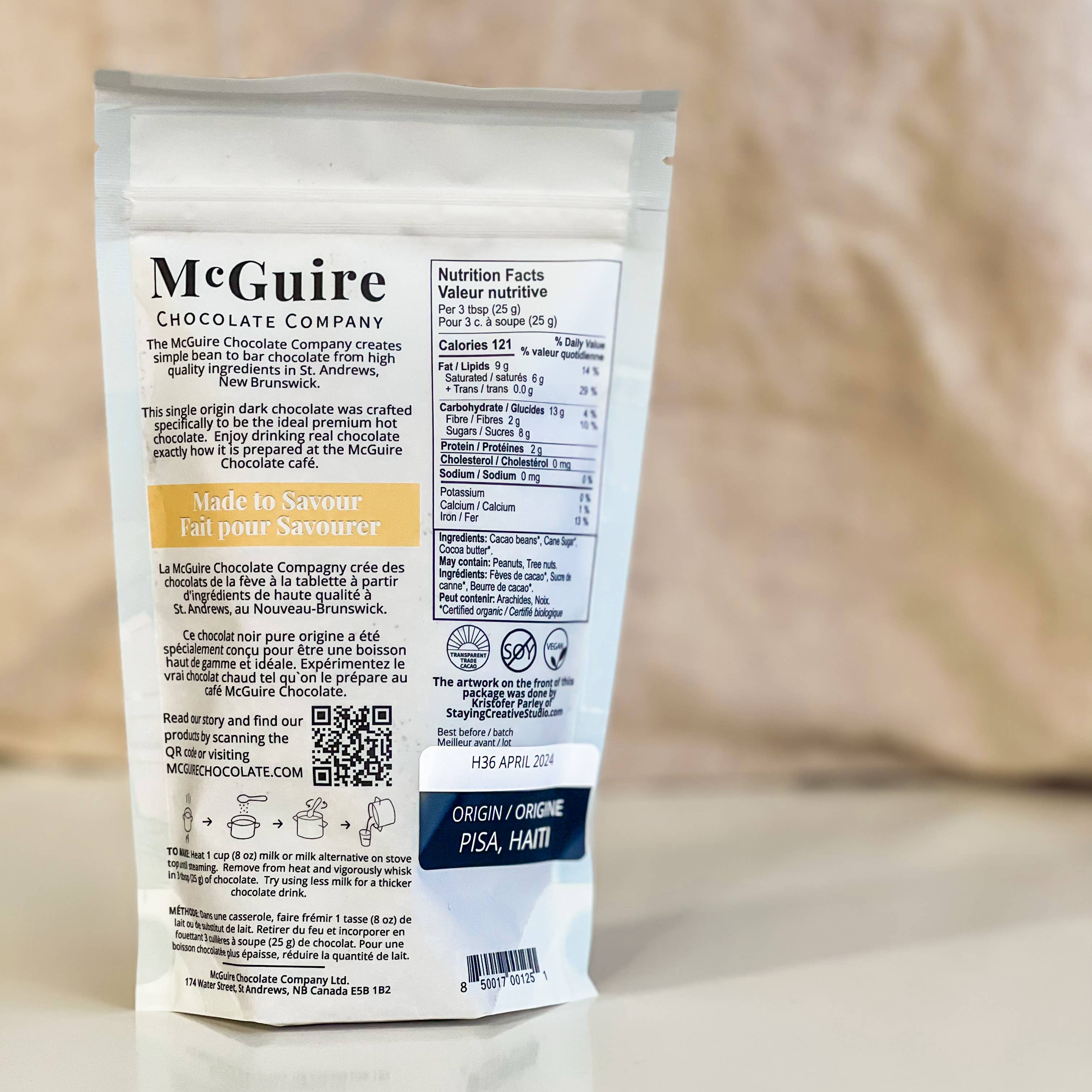 McGuire Chocolate Company - Wholesale Hot Cocoa Mix/Kit - 67% Signature Drinking Chocolate1