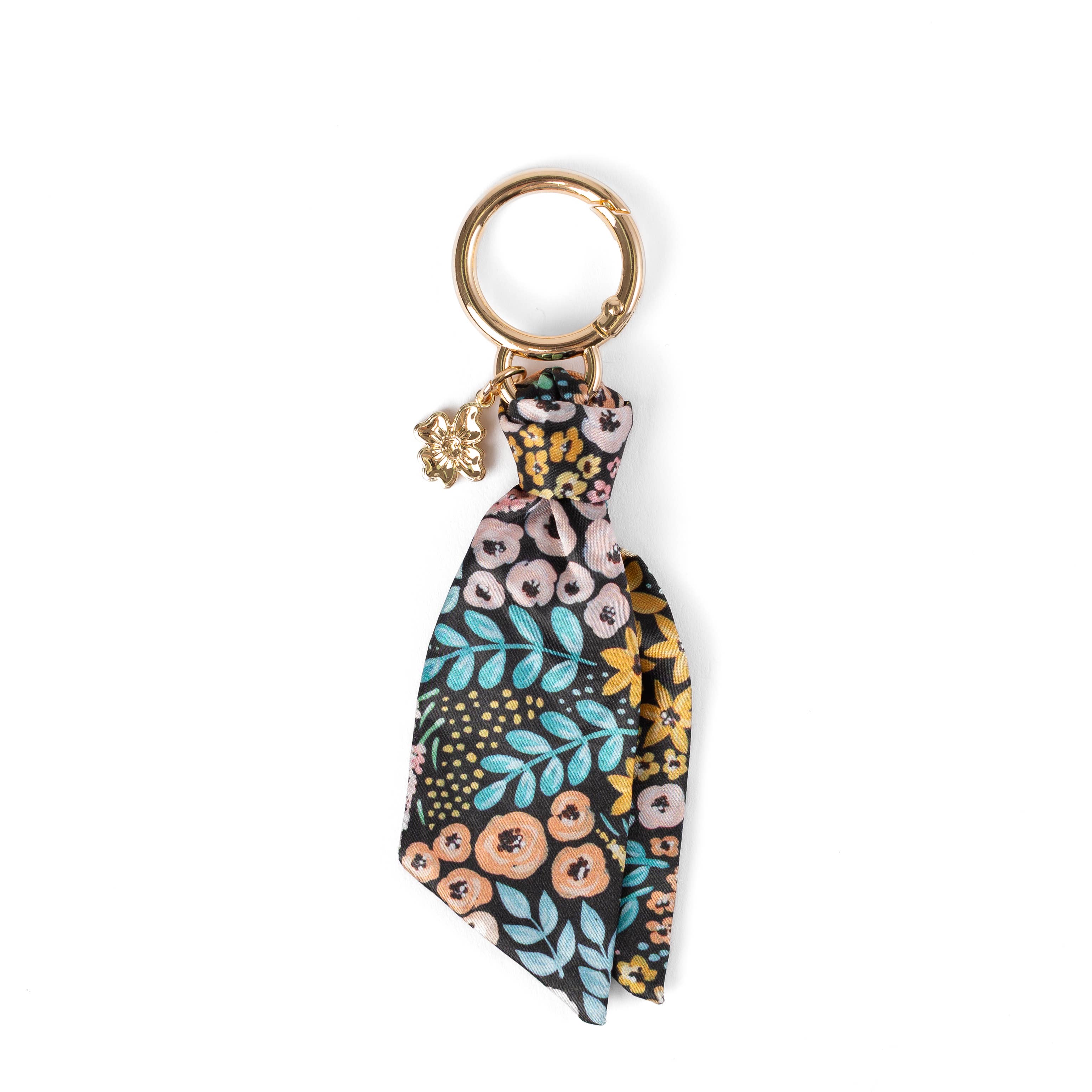 Elyse Breanne Design - Wholesale Scrunchie - Women's - Floral Satin Keychain10