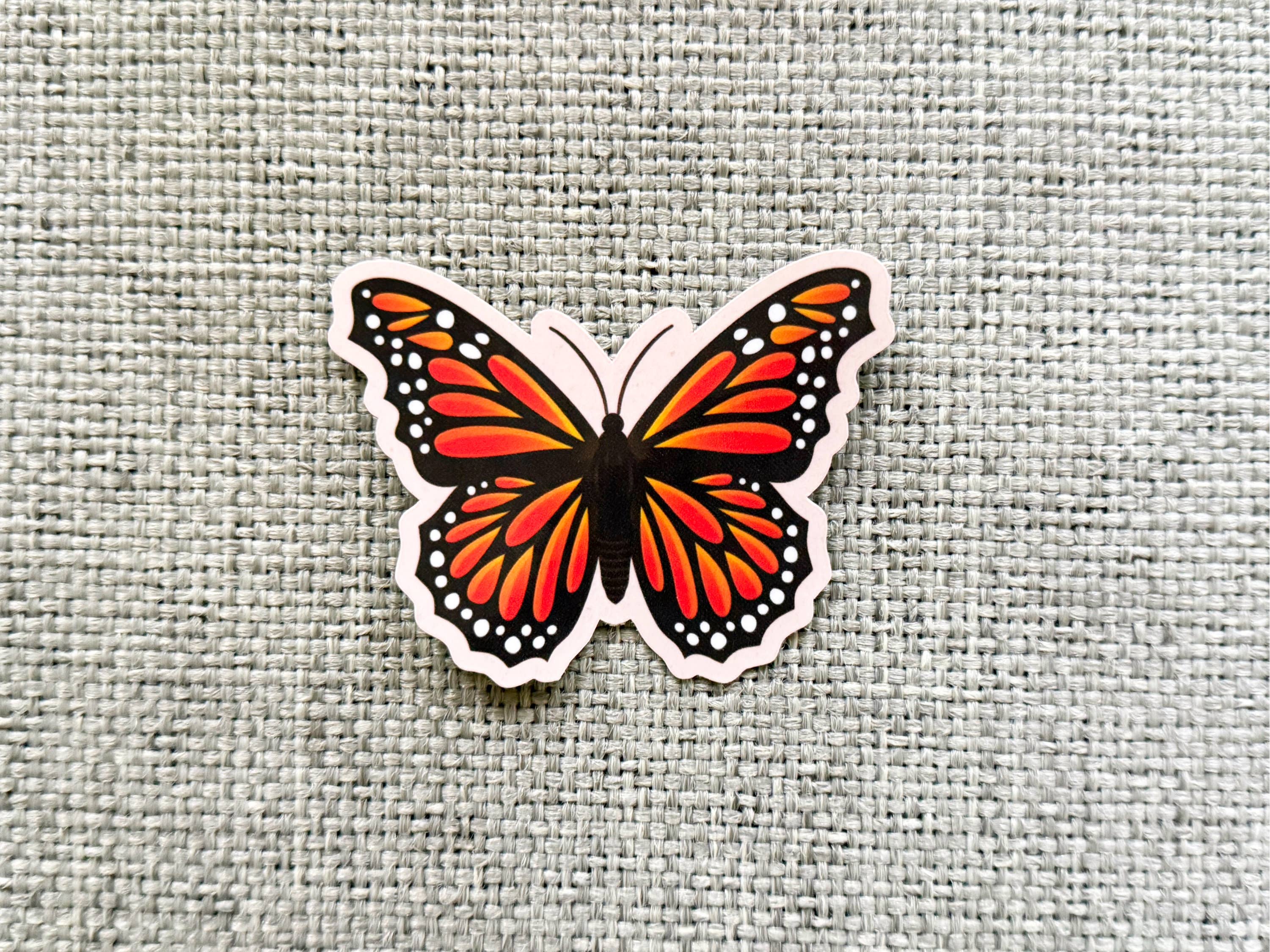 Dandymark - Wholesale Sticker - Monarch Butterfly Vinyl Sticker - 3"3