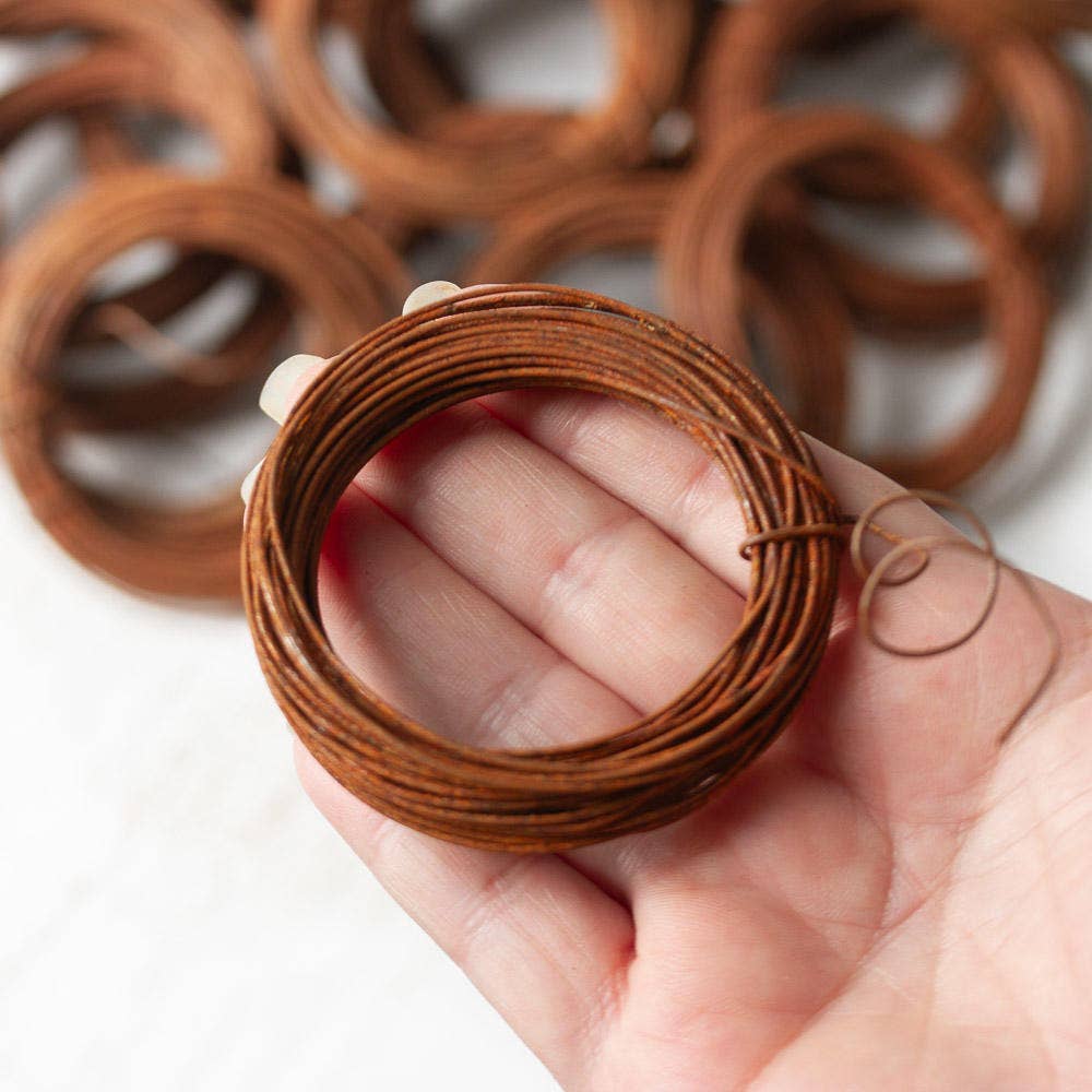 Factory Direct Craft - Wholesale Craft Supplies - 20 Gauge Rusty Tin Craft Wire (25 rolls each 30 feet long)3