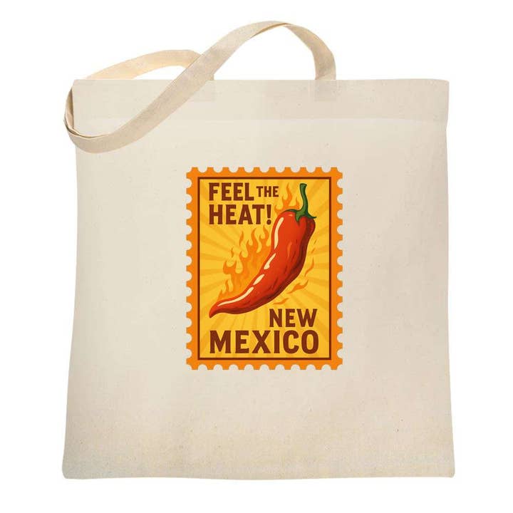 New Mexico Fühle die Hitze Scharfer Pfeffer Flammende Tragetasche für den Großhandel von Pop Threads