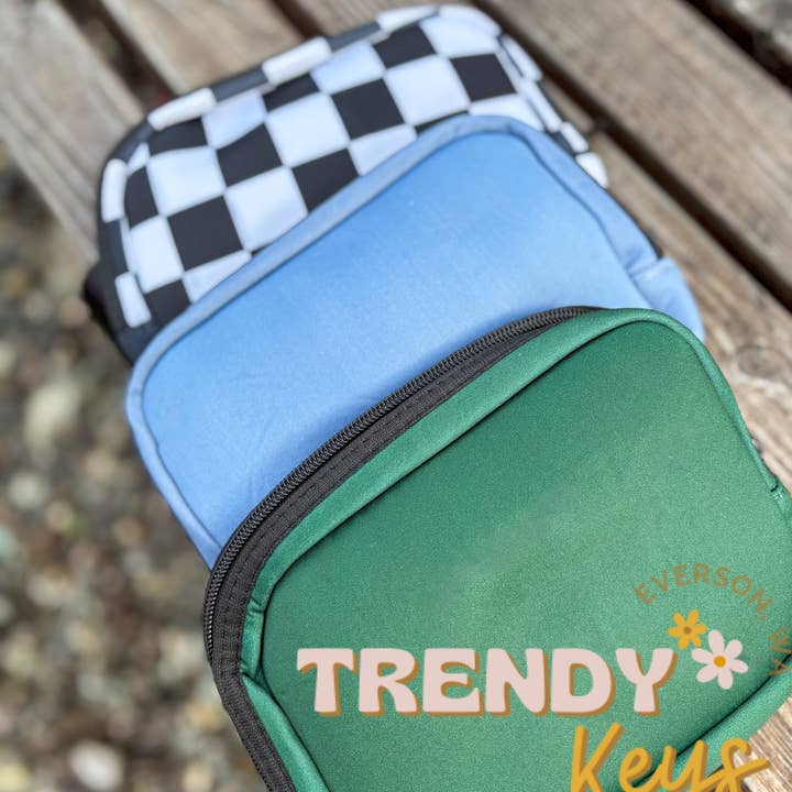 TrendyKeys - Wholesale Belt Bag - Women's - Neoprene Sling/Belt Bags, Patchable, Multiple Pockets