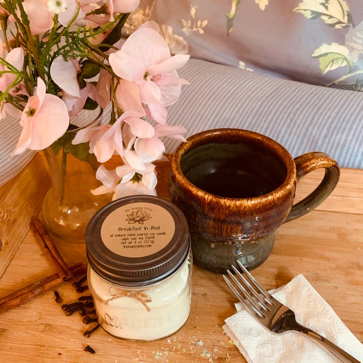The Happy Lotus - Wholesale Jar/Filled Candle - Breakfast In Bed Candles - Fall Scent3