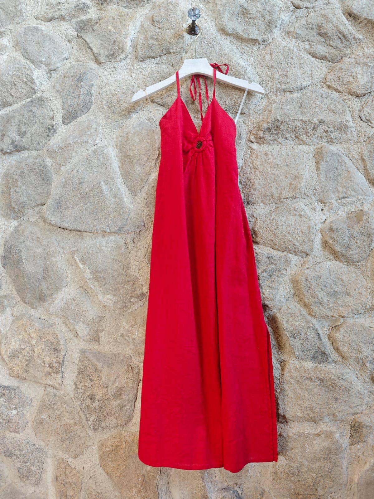 Linen & More - Vendita all'ingrosso Vestito - Donna - RIF 13992 VESTITO IN LINO CON SPALLINE4