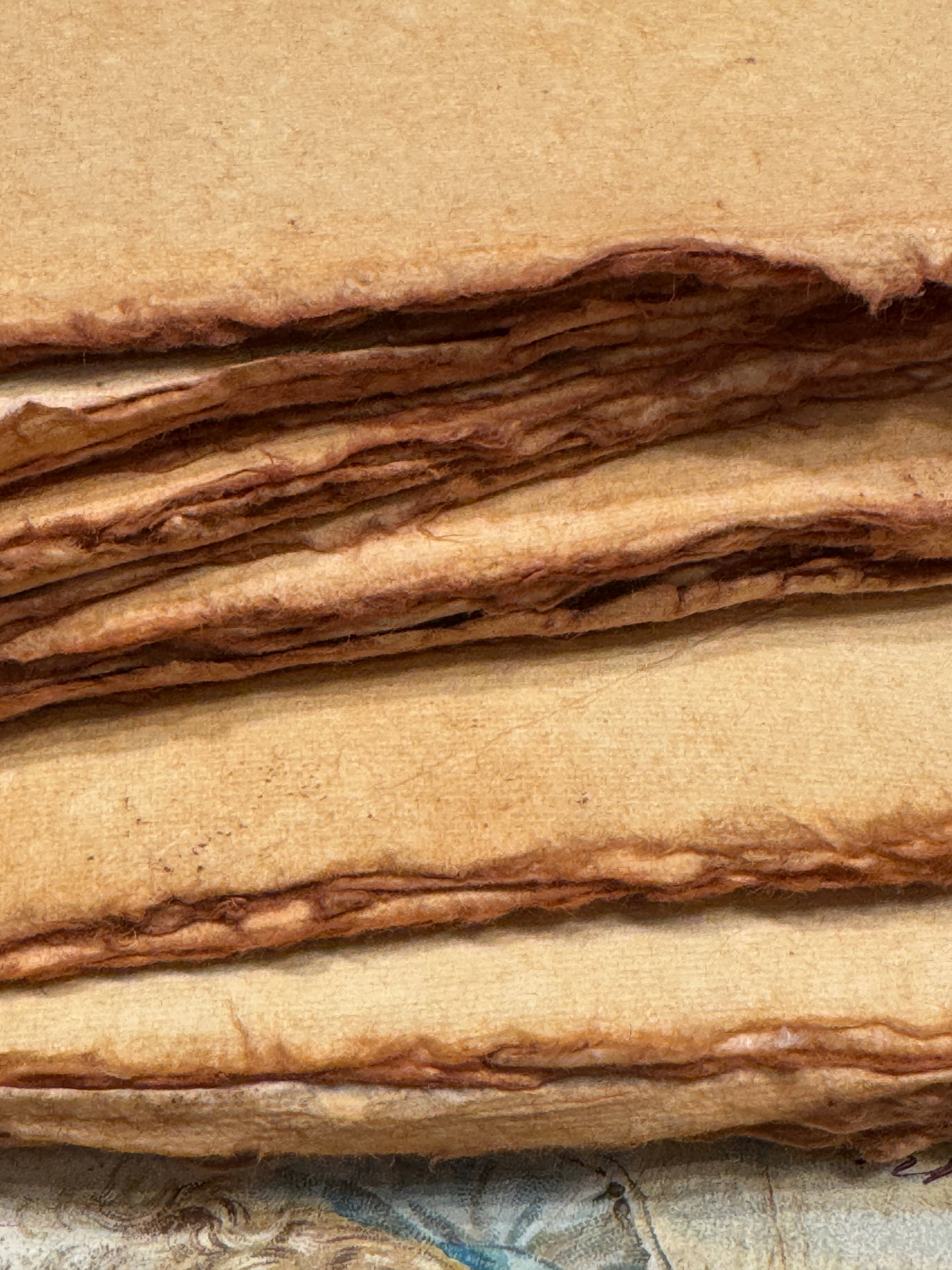 Monahan Papers – Großhandel Bastelzubehör – Handgefertigte Büttenrand-Papierbündel in Kaffeefarbe4