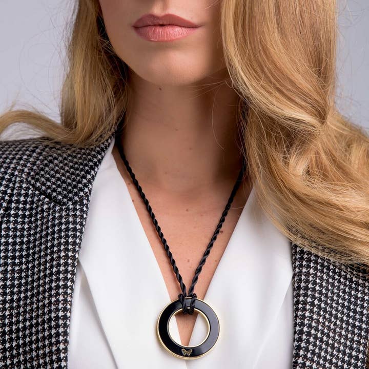 Onyx Scarf Ring/pendant for wholesale by Buzzi Italia