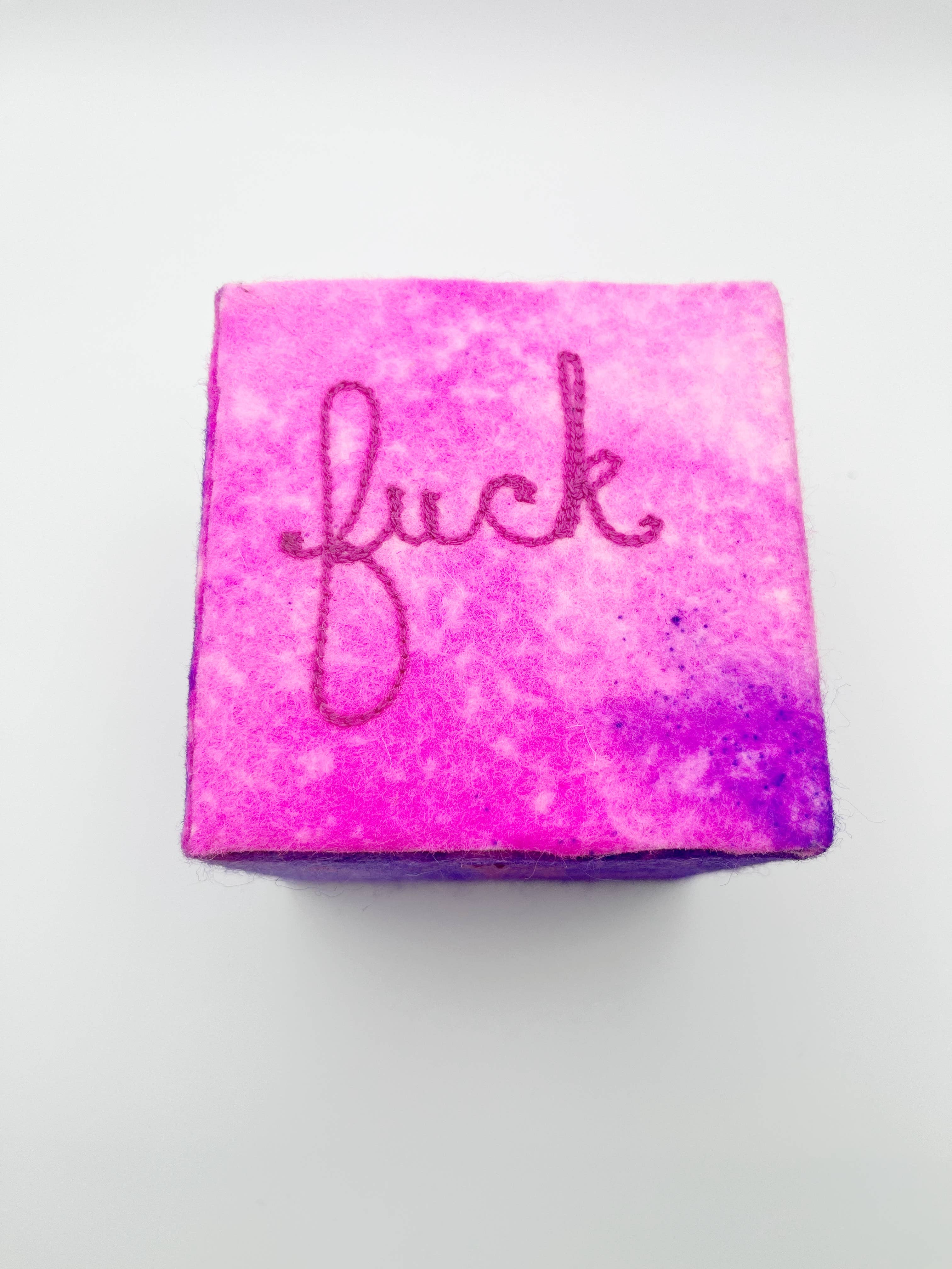 Cat Babbie - Wholesale Decorative Tabletop Object - Roll the F'ing Dice, Large, Fiber Art3