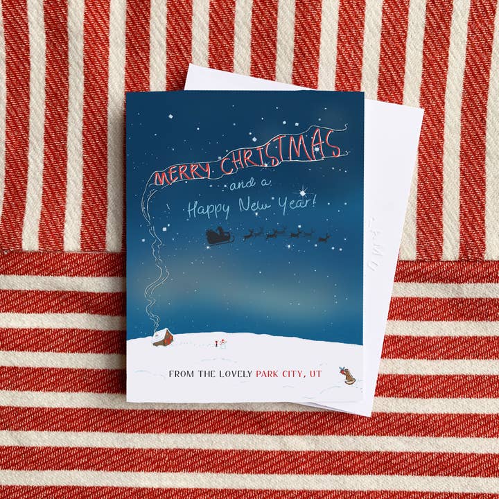 Carte de vœux semi-personnalisée 🎄 pour la vente par Ramus & Co.