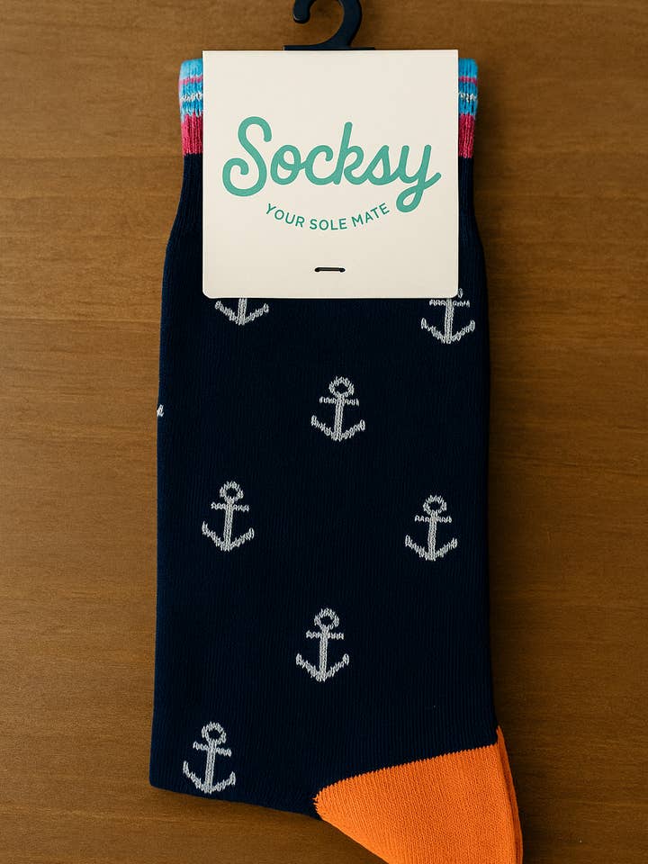 Anchor Organic Cotton Socks for wholesale by Socksy