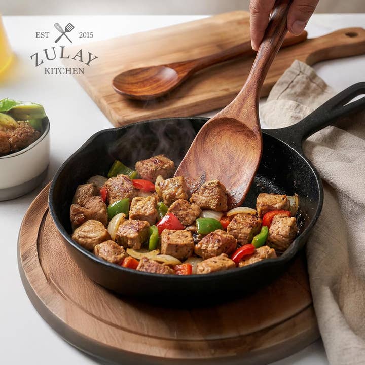 Teak Wooden Utensils Set for wholesale by Zulay Kitchen