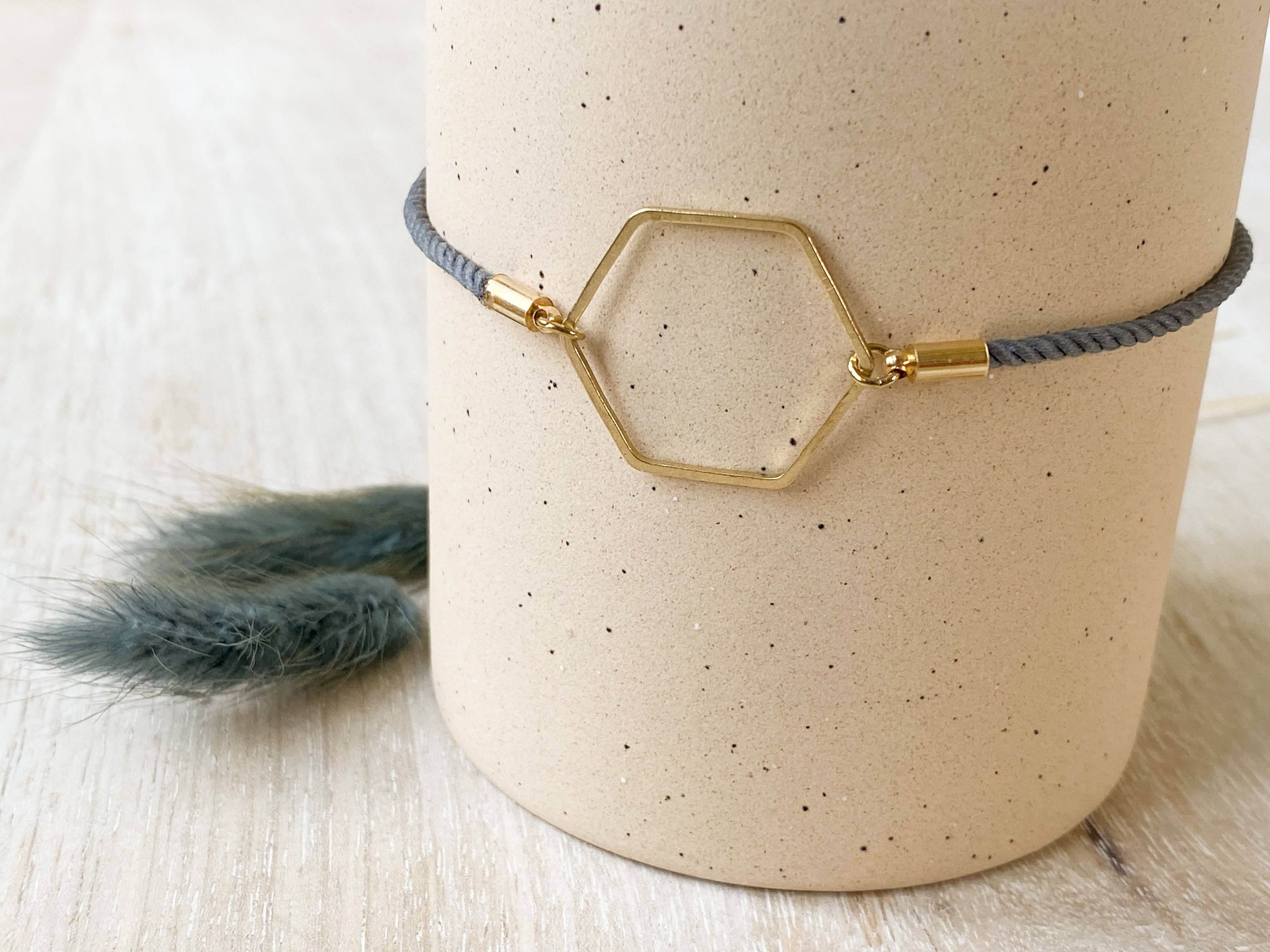 Agaveh girl – wholesale Charm/dangle bracelet – Simple Hexagon Bracelet3