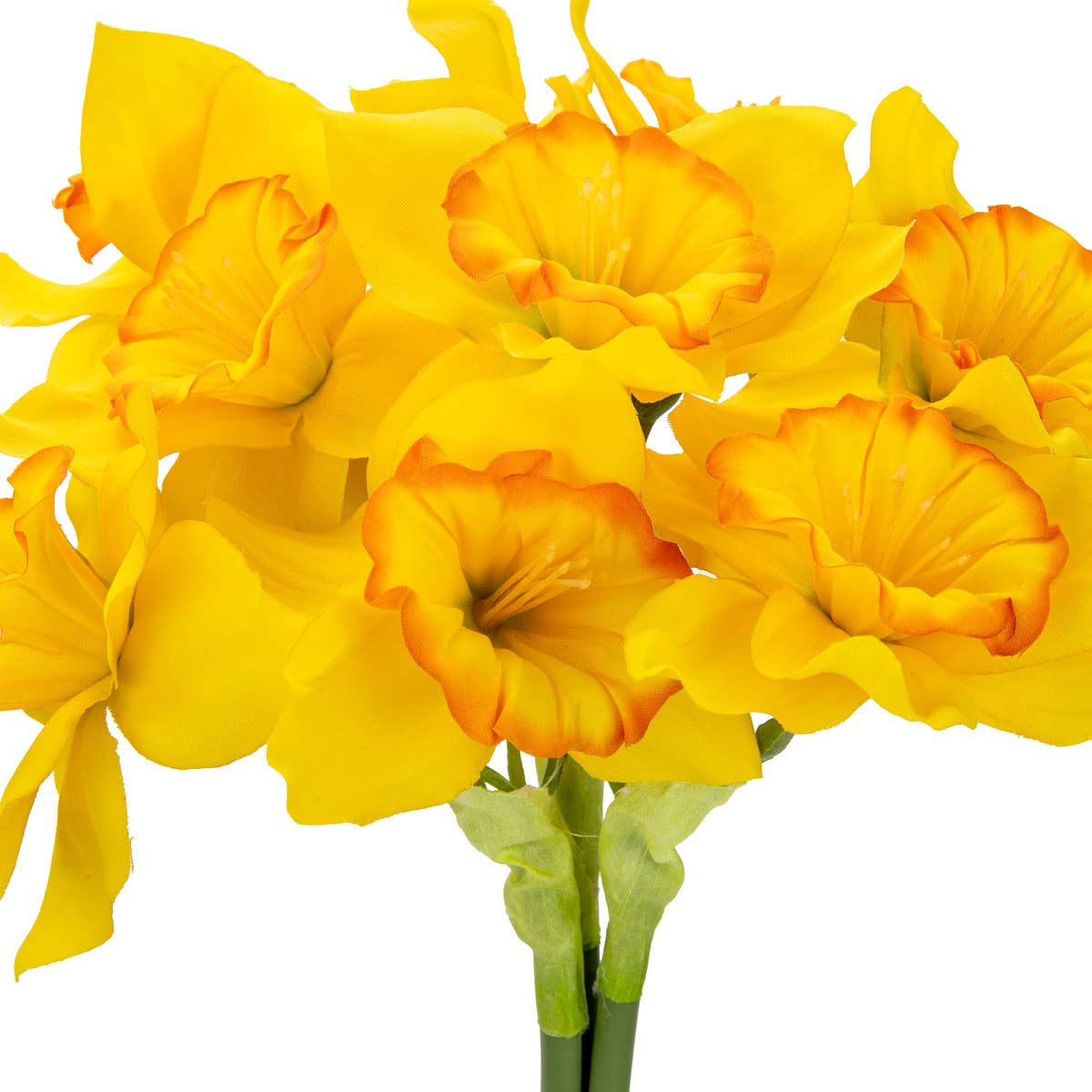 Eleganza Floral - Wholesale Artificial Flowers - 16" Daffodil Bouquet x 9 Heads Yellow2