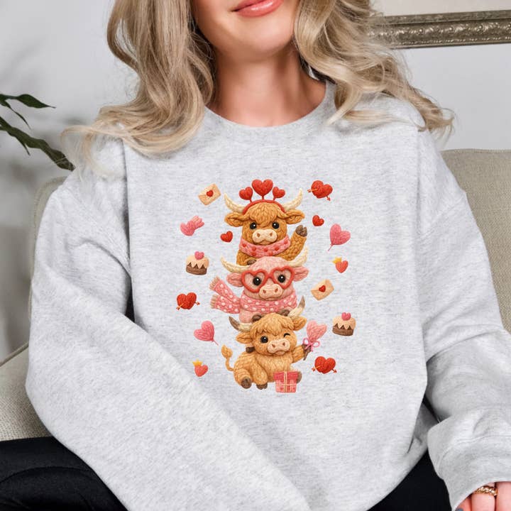 Söt Baby Kossor Alla Hjärtans Dag Tröja för wholesale av Simply Spoken Apparel