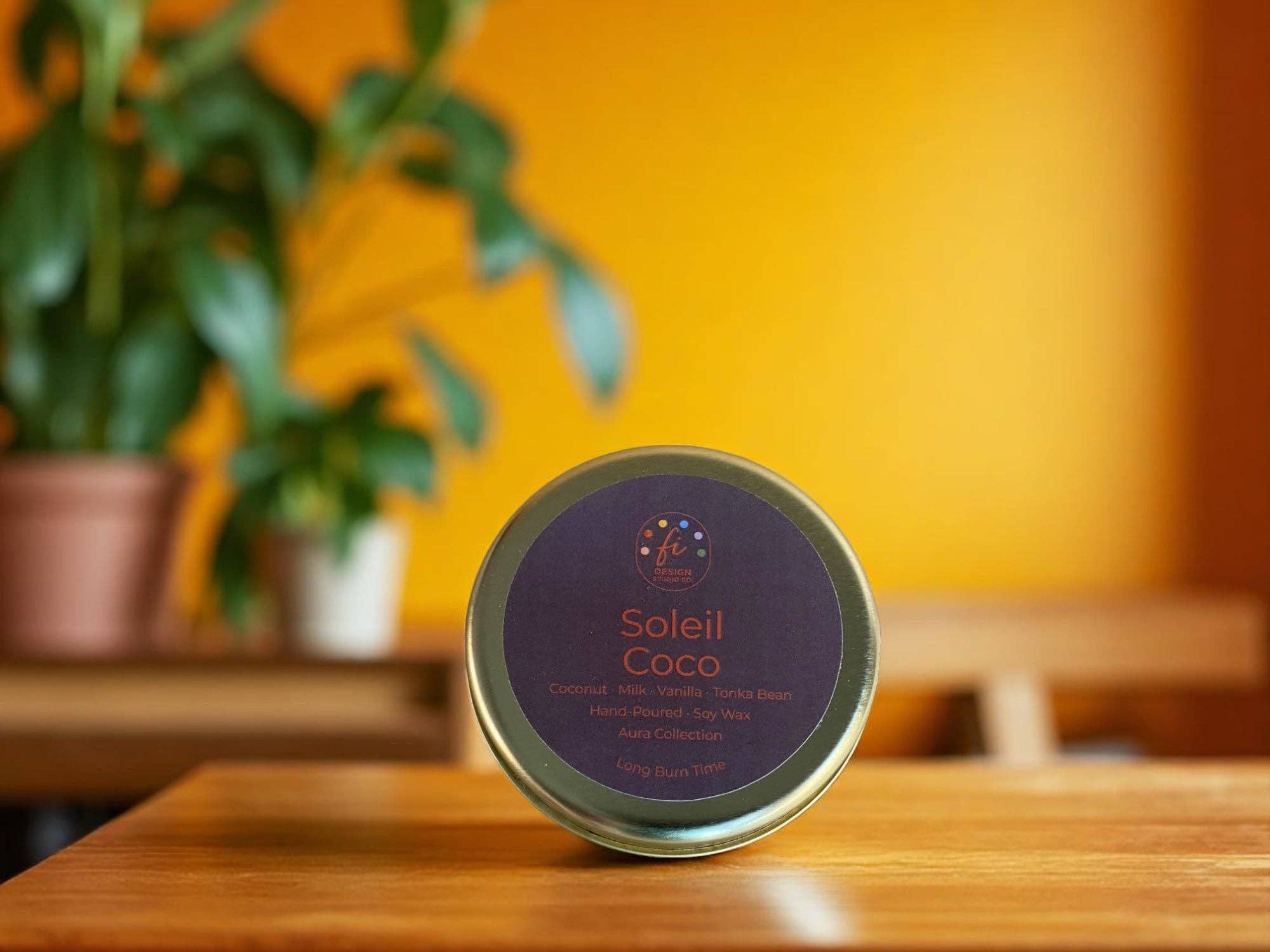 Kupkup HB. - Fi Design Studio Co. - Wholesale Jar/Filled Candle - Aura Collection | Soleil Coco Scented Soy Wax Candle6