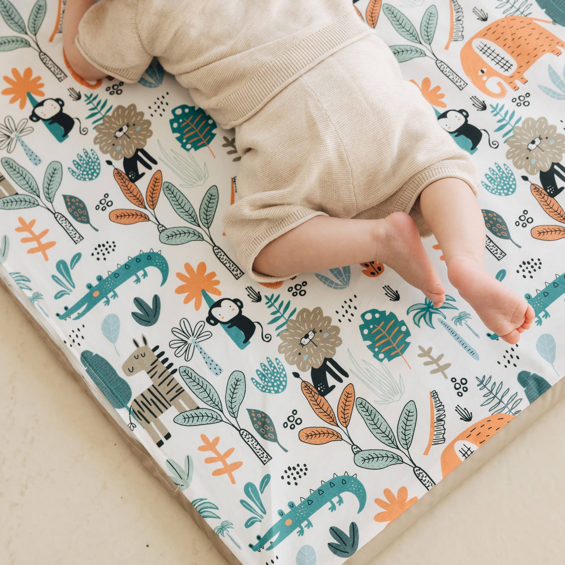 MIMAAR BARCELONA SL - Wholesale Play Mat - Kids & Baby - SENSORY ROLL-UP — BLUE SAFARI PRINT4