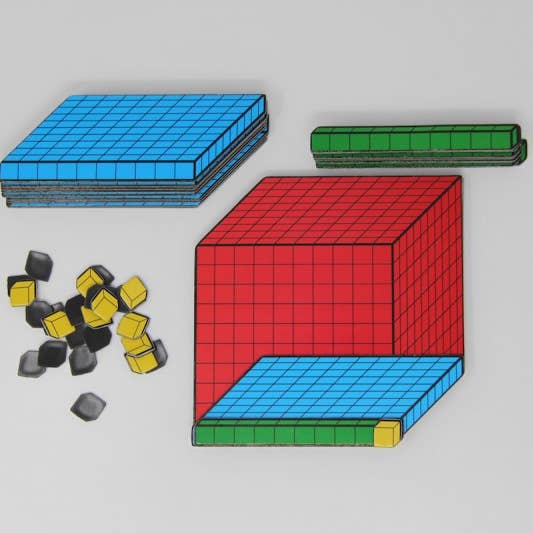 3D-set voor decimale berekeningen magnetisch | leermateriaal kan gecombineerd worden voor wholesale door Wissner® aktiv lernen