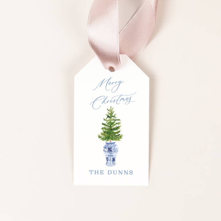 9+C Designs - Wholesale Gift Tag - Ginger Jar Christmas Tree Gift Tag1