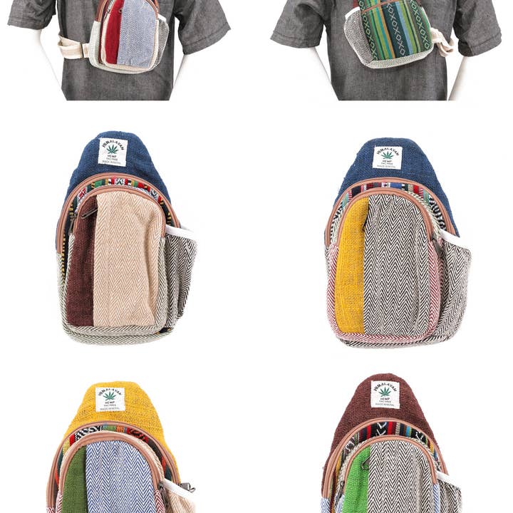 KIF-1730C Hemp Cotton Crossbody bag for wholesale by Kala Imports LLC