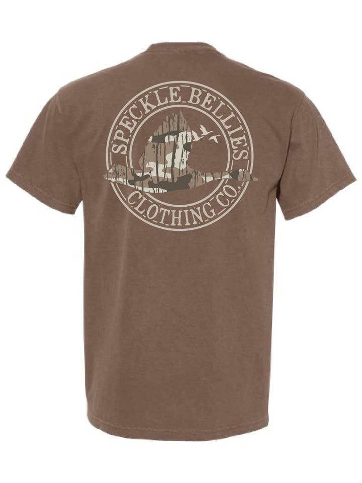 Logo Cercle Camo du Sud pour la vente par Speckle Bellies Clothing Company