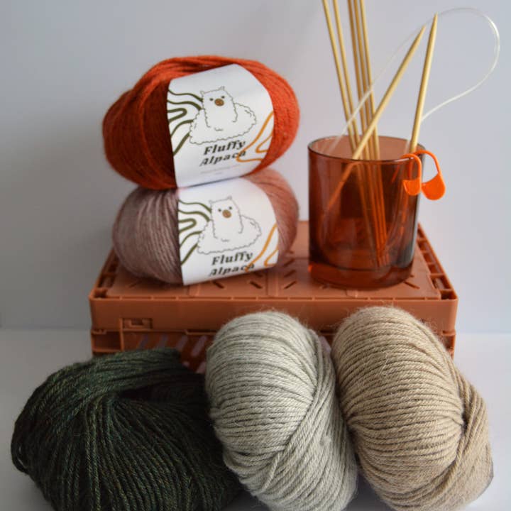 Wølmark Finland – Großhandel Garn – Fluffy Alpaca - Strickgarn - 100% Alpakawolle - Orange2