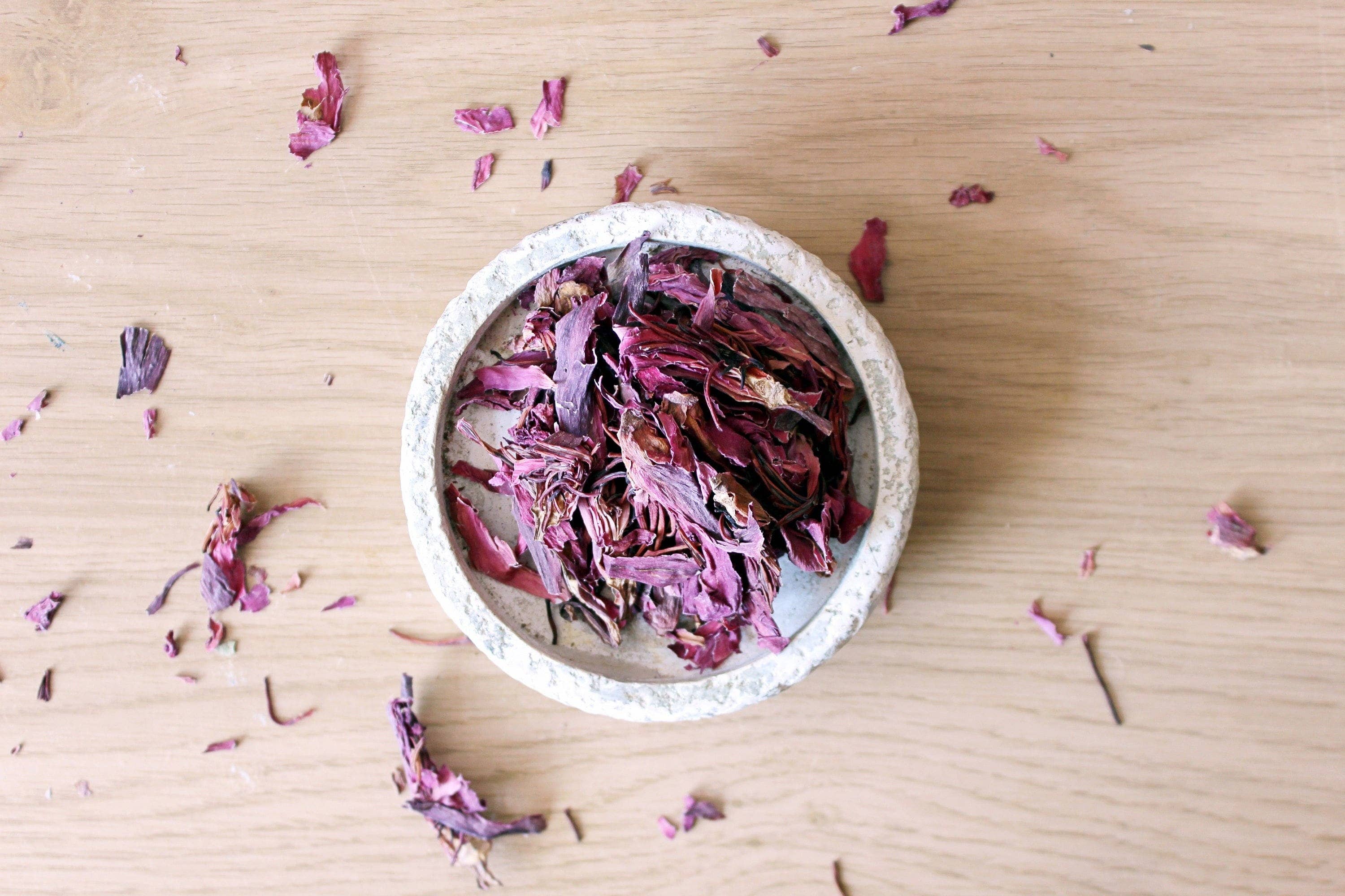 Ayamani Naturals - Wholesale Loose Tea - Red Lotus Nymphaea Rubra Dried Petals, Relaxing Tonic