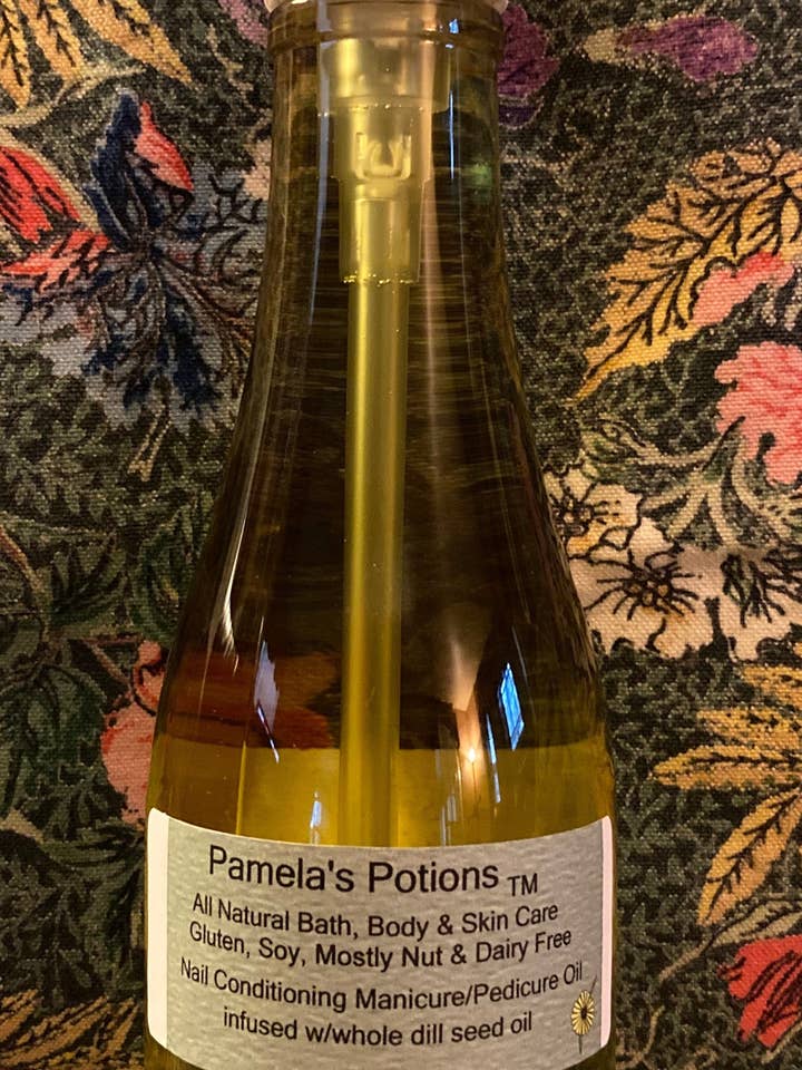 Nail Conditioning Manicure/Pedicure Oil for wholesale by Pamela's Potions All Natural Bath, Body & Skin Care