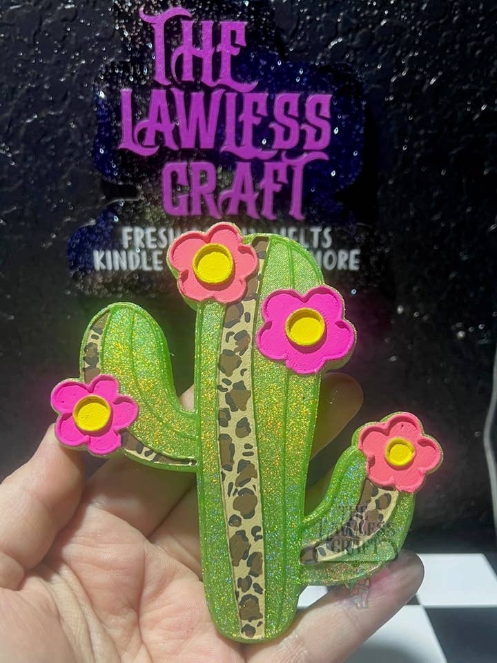 Cactus | Western Car Freshie for wholesale by The Lawless Craft