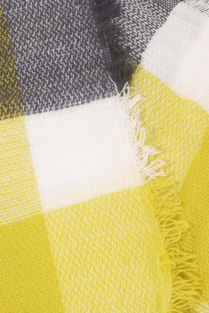 CAL Bufanda oblonga a cuadros lima de venta al por mayor en Faire1