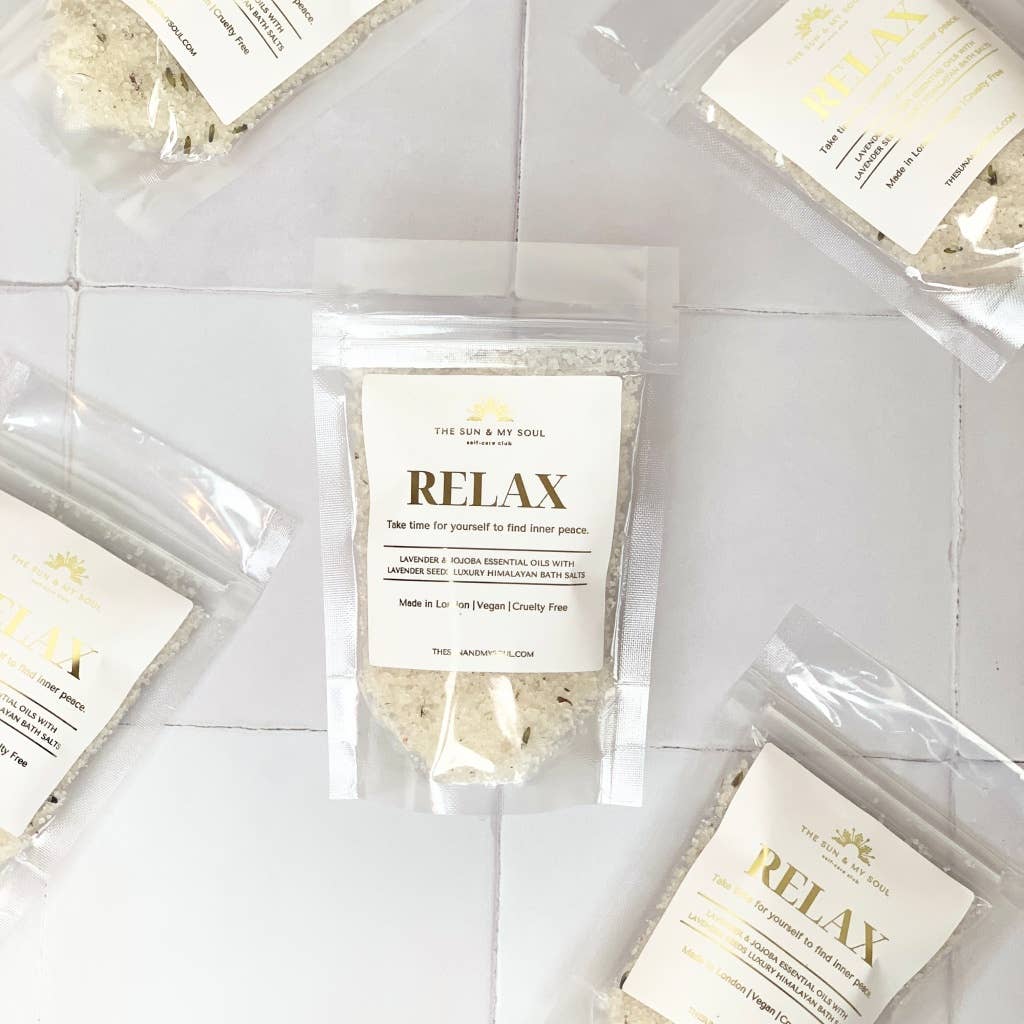 The Sun & My Soul Bath Bomb Soak Wellness Gifts – Engroshandel Badesalt – Afslapning Luksus Himalaya Badesalt Gave⎜Lavendelduft1