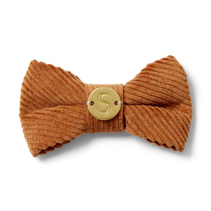Corduroy Bow Tie - Toffee for wholesale by Sebastian Says