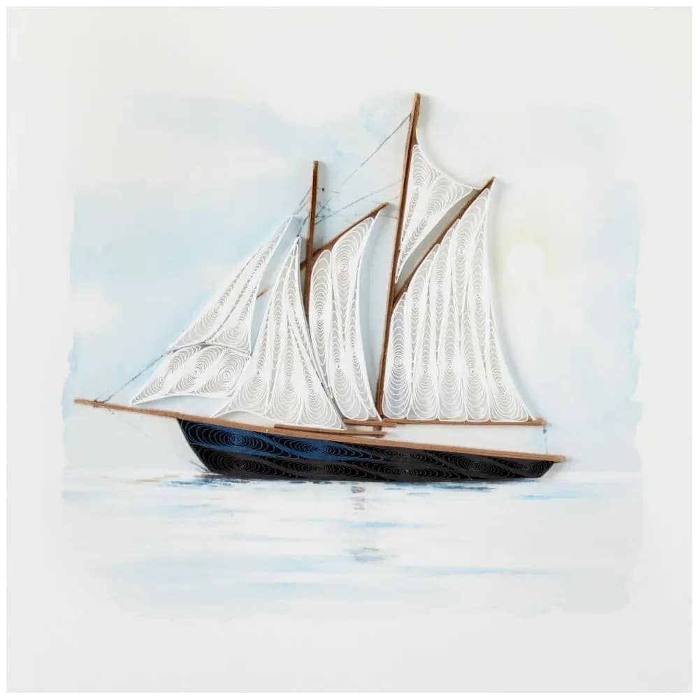 NIQUEA.D – wholesale Everyday greeting card – Quilled Sailboat Blank Card5