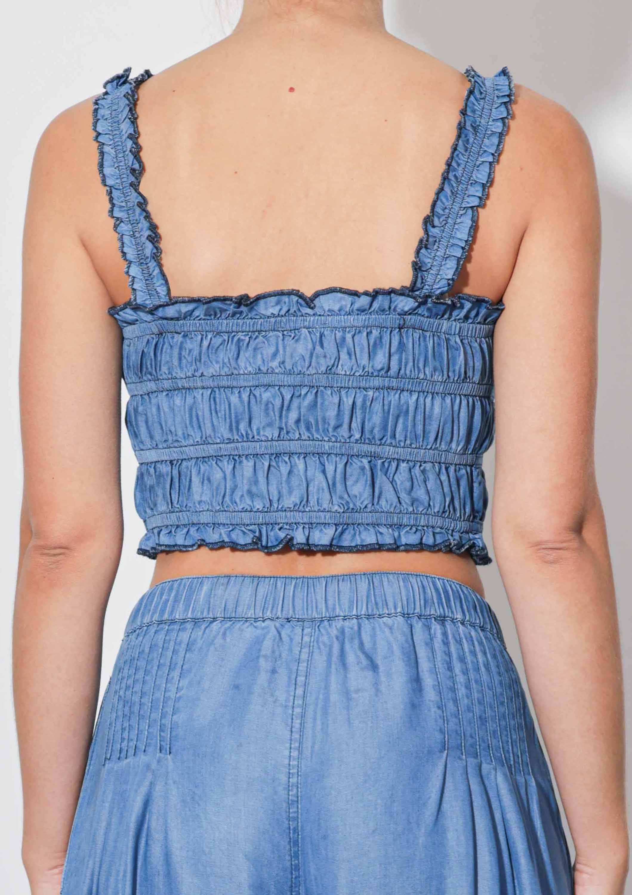 MEDIUM STEN TENCEL™ Smockad Topp för wholesale på Faire3