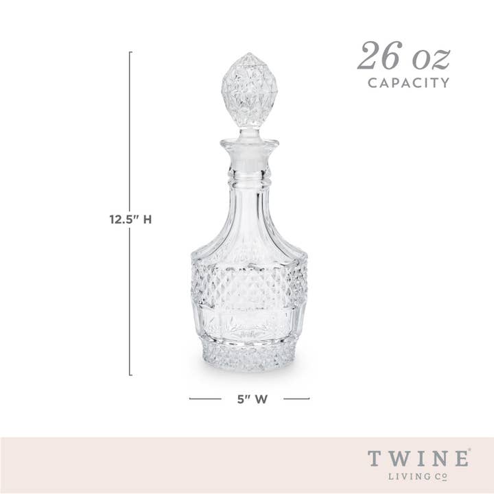 Twine - Vente Carafe - Carafe en cristal facetté de style vintage5