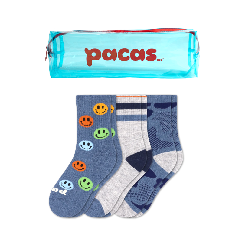 Pacas - Wholesale Socks - Kids - 3 Pack - Kids' Crew Pacas Socks1