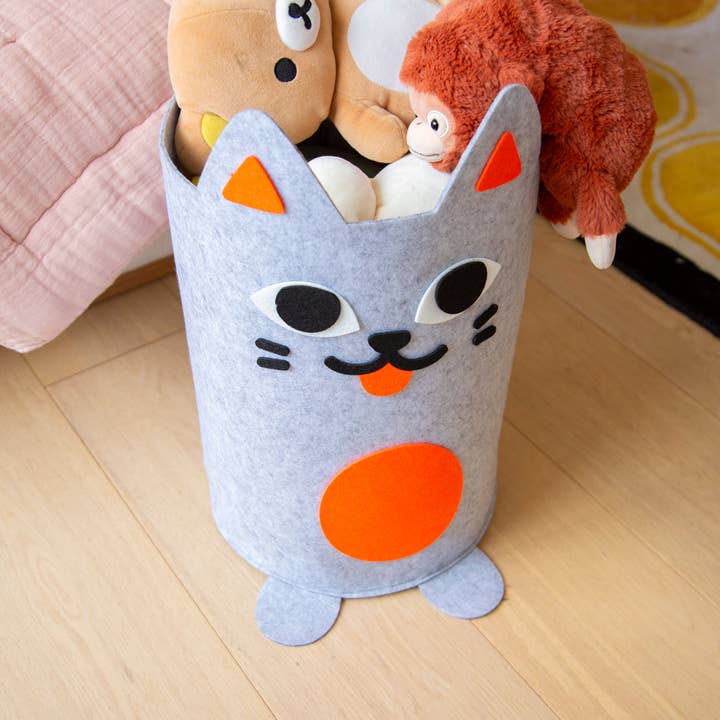 OMY - Wholesale Storage Bin - Kids & Baby - Tidy Bag - Kitty1