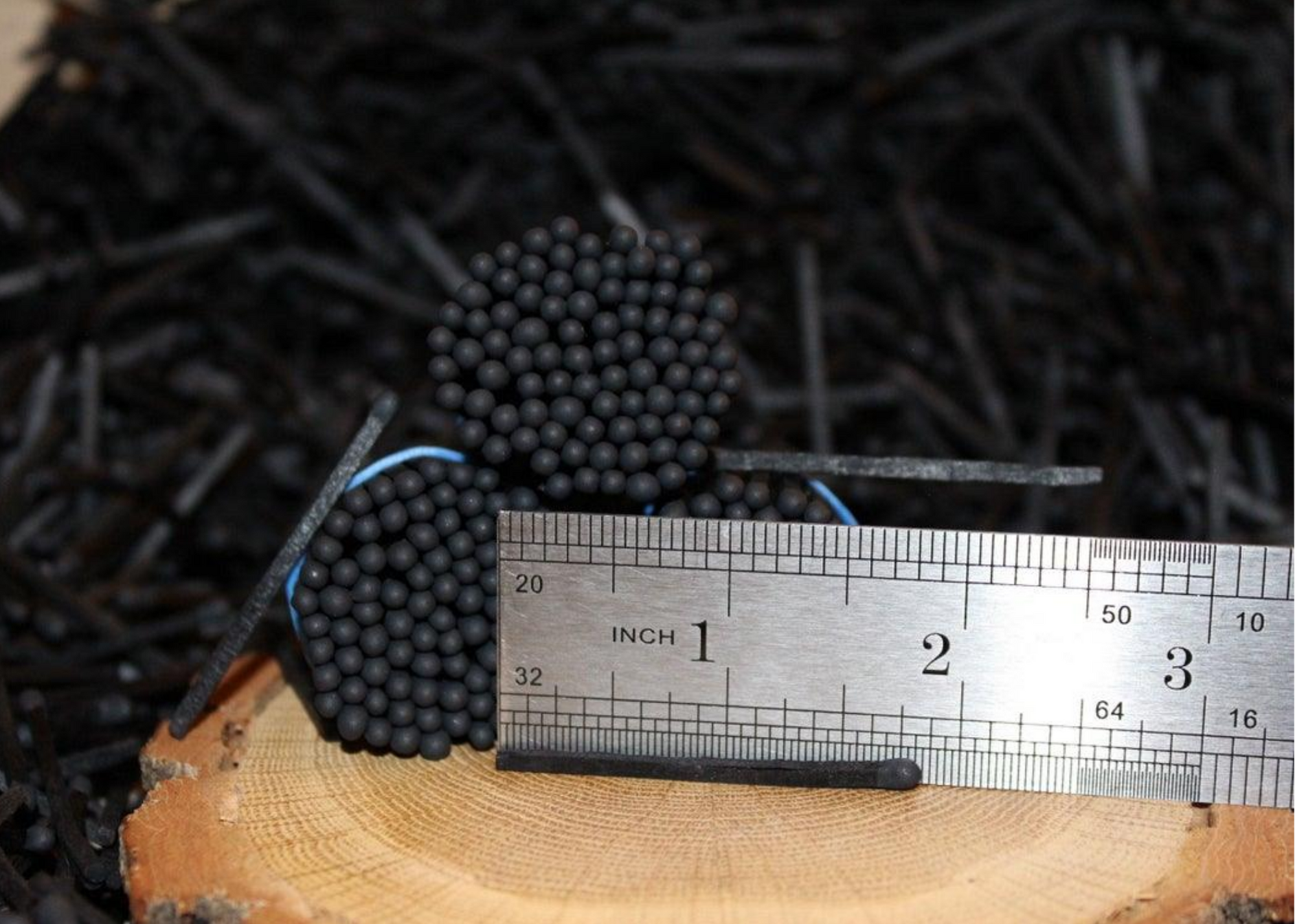 River Birch Candles - Wholesale Matches - 2 inch All Black Decorative Matches In Jar with striker5