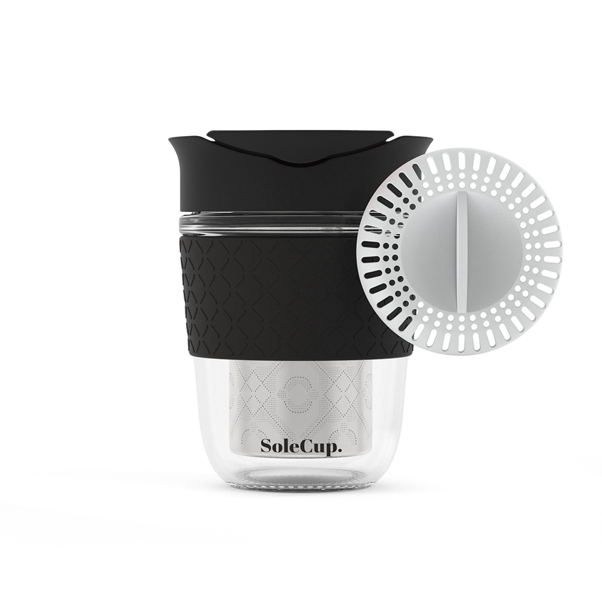 SoleCup – wholesale Insulated mug/tumbler – SoleCup 12oz Multi-Purpose Travel Mug - Glass Reusable Cup2